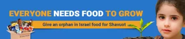 Feed an Orphan in Israel for Shavuot