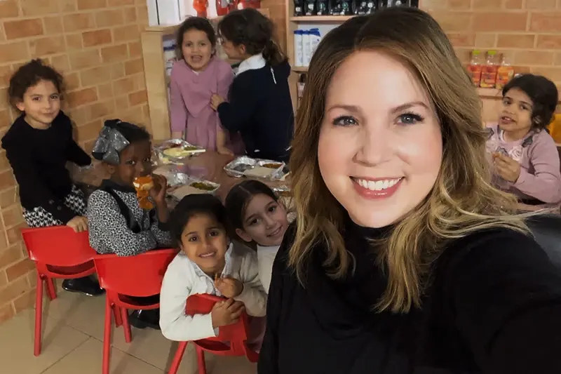 Jamie Geller, Queen of Kosher visits the Children’s Center